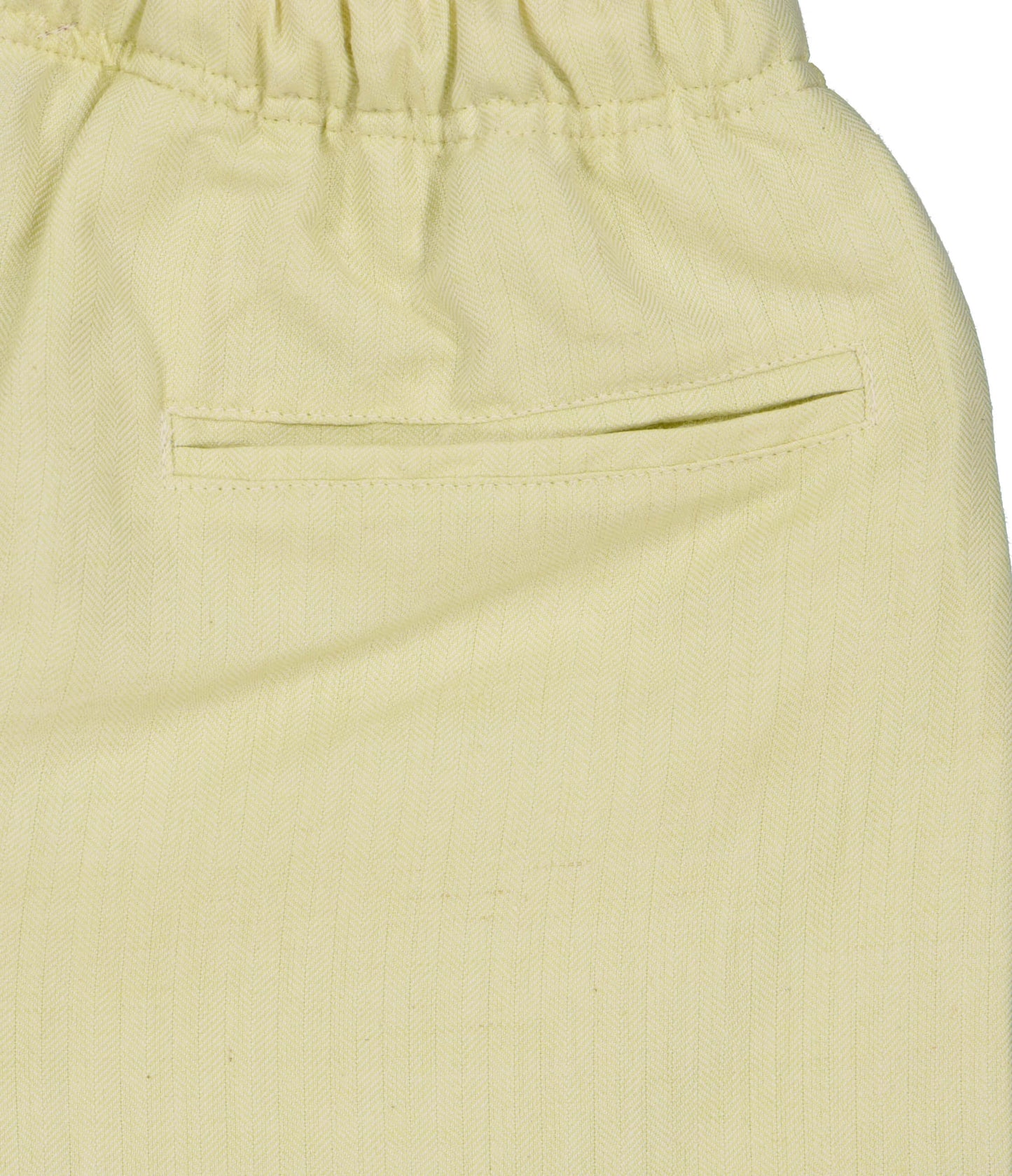 Castellated Linen Blend Shorts